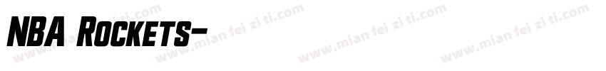 NBA Rockets字体转换